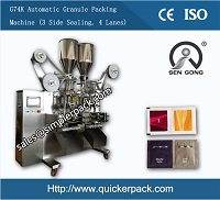 Four Sides Seal Bag Granules Packaging Machine with Four Lanes