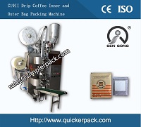 Indonesia Drip Coffee Bag Packaging Machine with Outer Envelope