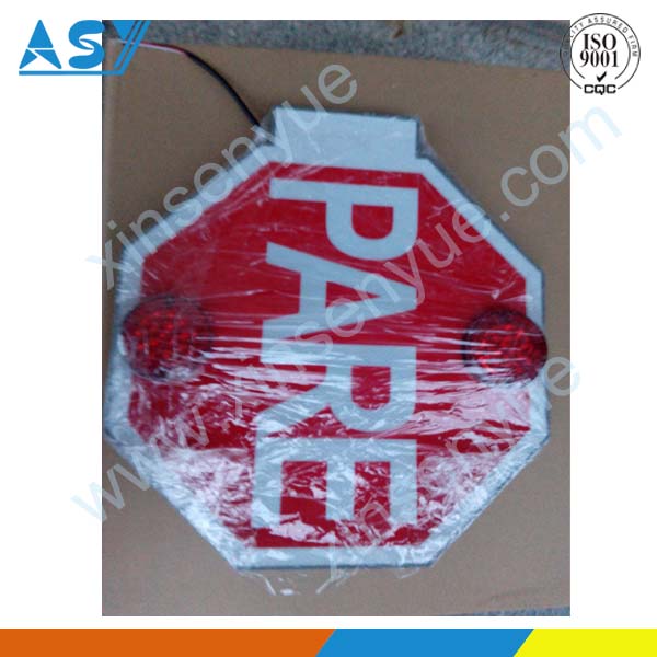 IP65 School bus stop arm signage board