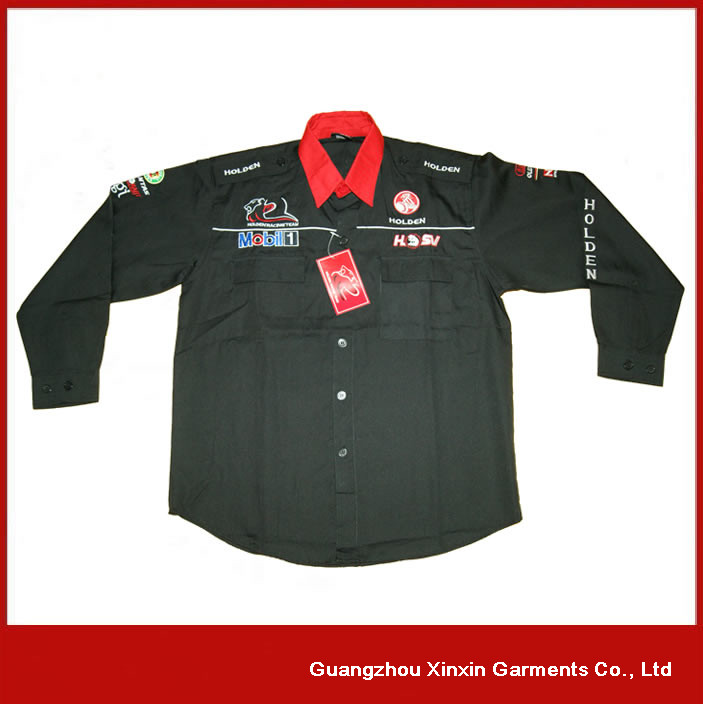 Long sleeves working shirts uniform black shirts