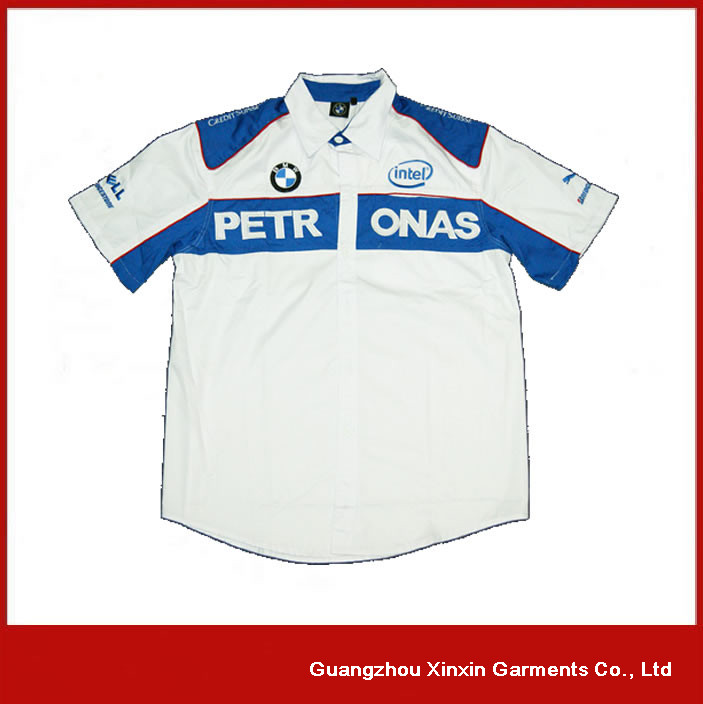hot sale cotton F1 racing customizable shirts repair factory