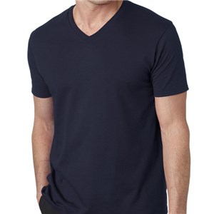 100%cotton/95%cotton 5%elastane Adult& acute;s V-neck T-shirt