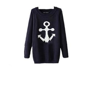 Warm Comfortable Polyester Women& acute;s Cotton Knitted Embroidered Winter Sweaters