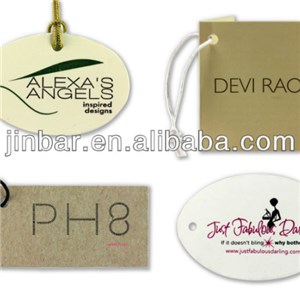 Unique Design Thick Paper Hot Gold Stamped Shoes Hangtag Supplier In China