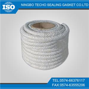Stainless Steel Reinforced Braided Square Silica Rope Resistance Ceramic Fiber