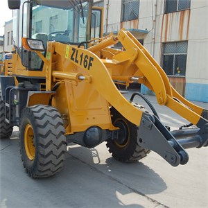 ZL16F 1.6 Ton Yunnei 490 Engine 39kw 0.6m3 Bucket Capacity Wheel Loader With Joystick Control