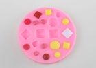 Food Grade Round 3D Silicone Cake Molds Gem Diamond Shaped Eco - Friendly