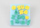 English Alphabet Letter Silicone Rubber Mould Dishwasher Safe 10.8*10*0.9cm