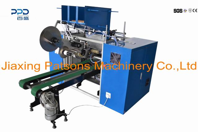 Automatic aluminium kitchen foil roll produciton machine with labeling