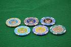 Large Decorative Blackjack Poker Chips Full Graphic Anti Fake Design