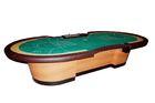 14 Players Large Casino Baccarat Table , Long Length Wood Game Poker Table