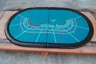 Baccarat Professional Folding Poker Table Casino Fire Proof For Office Playing