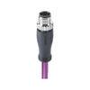 B Coded M12 5 Pin Male Connector , UV Resistant Shielded 5 Pin Circular Connector
