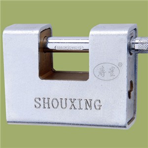 Rectangle Type Armored Brass Padlock