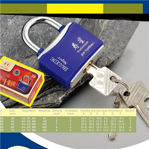 Arc Type Plastic Covered Padlock