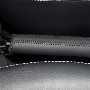 Black Genuine Leather Handbrake Cover For Suzuki Swift 2007-2016 Car Special Hand-stitched Genuine Leather Covers