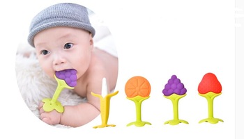 baby teething blanket teething products silicone baby fruit teether
