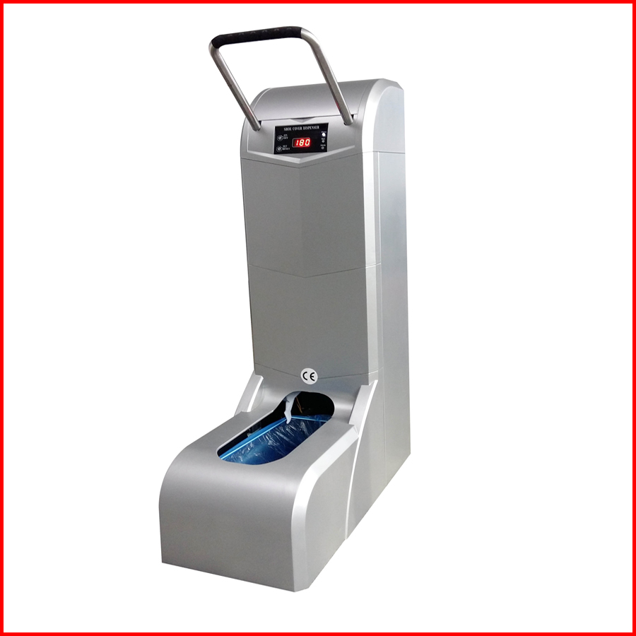 Factory price silver color smart shoe cover dispenser