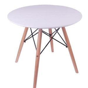 Round Table With Stationary Barrier Leg