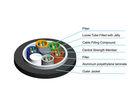 Duct / Aerial Armored Optical Fiber Cable Black Sheath Stranded Loose Tube