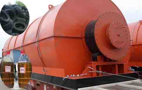 Tire pyrolysis plant