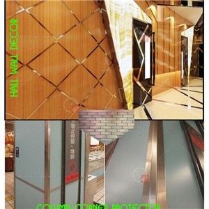 Stainless Wall Line Décor Corner Protector Decoration