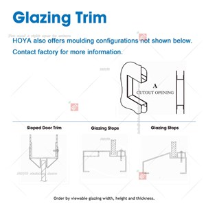Special Customized Glazing Trim Stop Structure Stainless Steel Door