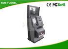 Cold Rolled Steel Touch Screen Information Kiosk For Customer Queue Management System
