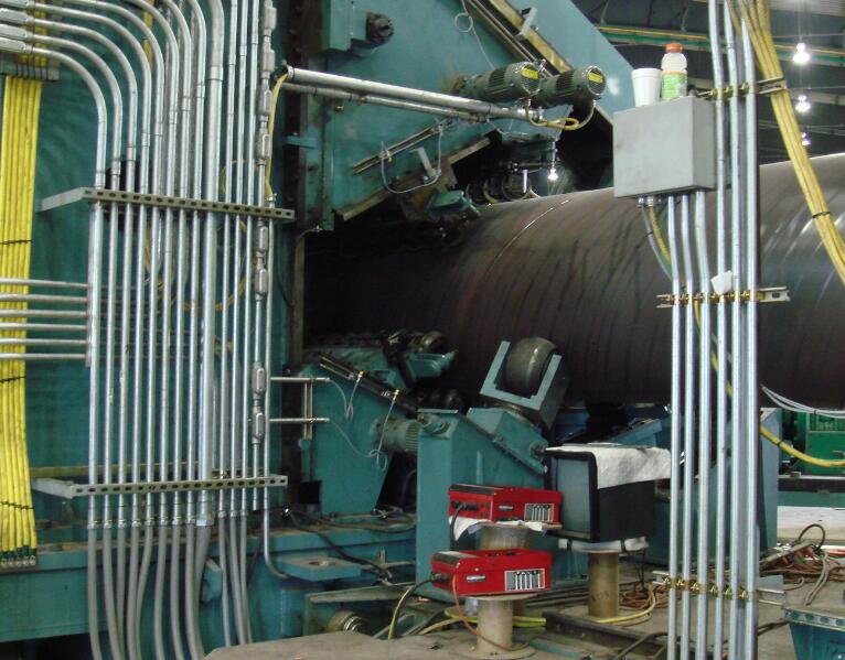 spiral welded pipe line