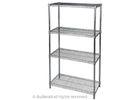 4 Levels Metal Chrome Wire Shelving , Household Wire Storage Shelving 36& quot; X 18& quot; X 72& quot;