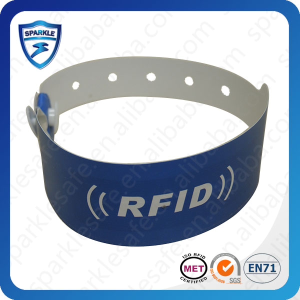 Disposable paper RFID wristband