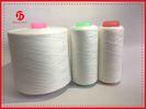 100 Percent Spun Polyester Raw White Yarn , High Tenacity Virgin Polyester Yarn
