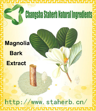 Magnolol, honokiol Magnolia Bark Extract 90% 98%  CAS No. 528-43-8  CAS No.	35354-74-6	