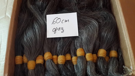 Natural gray remy hair....100% human hair remy hair