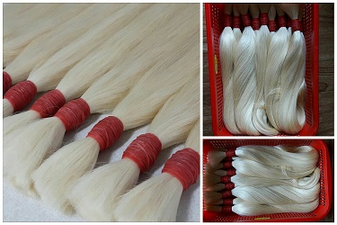 Wholesale price high quality light blonde color double drawn remy hair