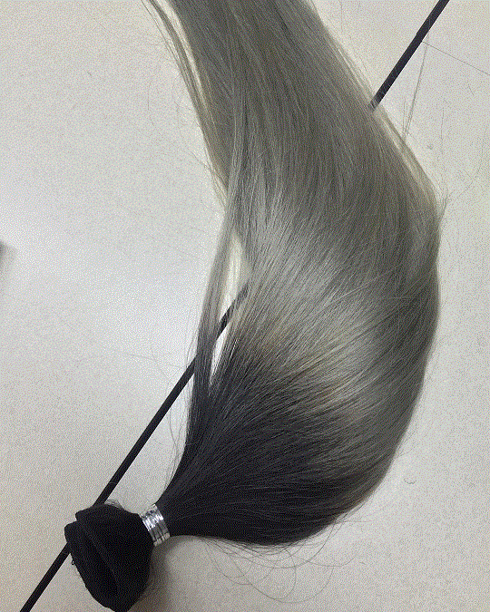 Ombre color Machine Weft hair, 100% remy hair 100% natural hair