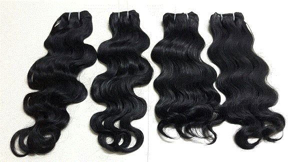 100% remy Machine Weft Body Wavy Curly Human Hair with High quality
