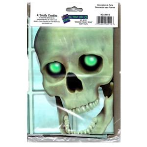 PE Happy Halloween Them Scary Skeleton Restroom Door Cover Decoration 30& acute;& acute; By 60& acute;& acute;