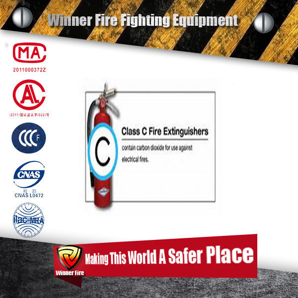 Winner brand Class C Fire Extinguisher for use against electrical fires