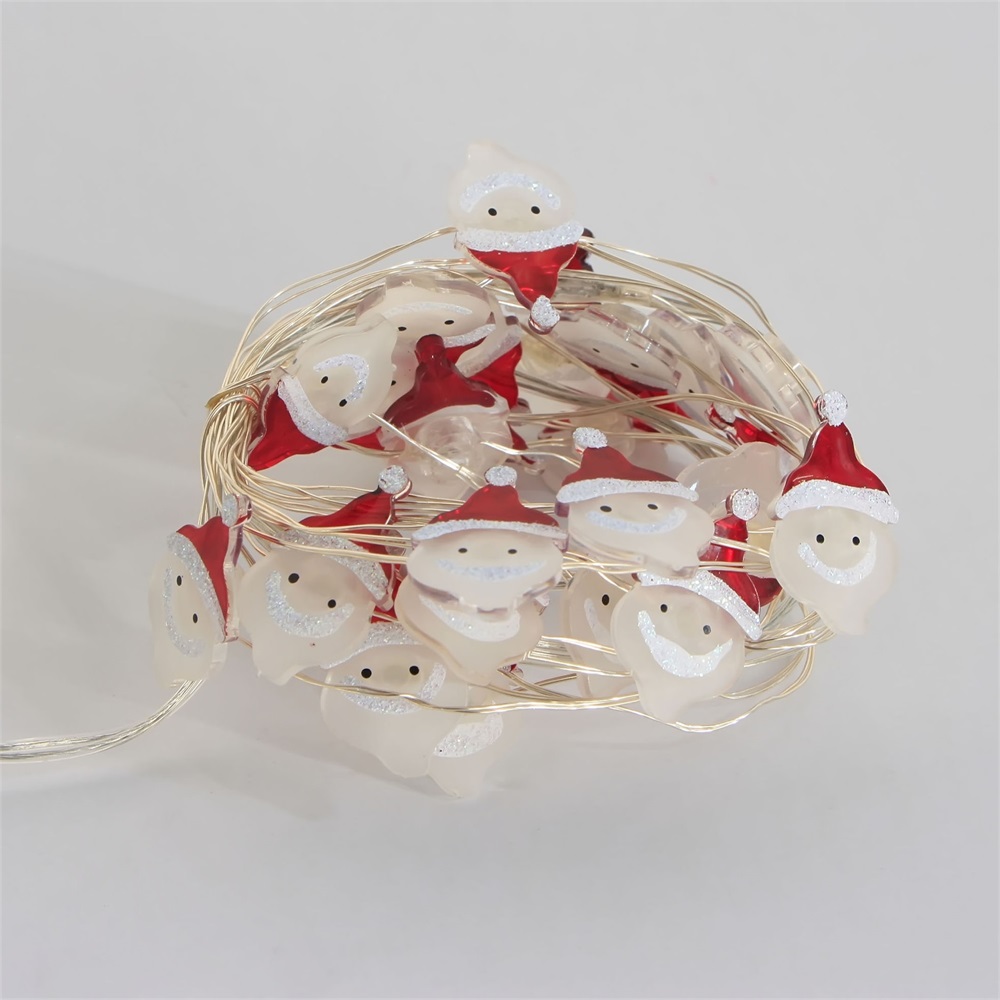 Christmas Decorative 25 SMD Santa Face String Light 