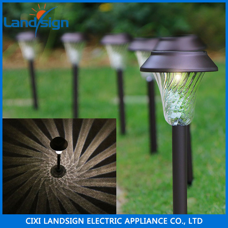 solar powered delicate garden light for yard