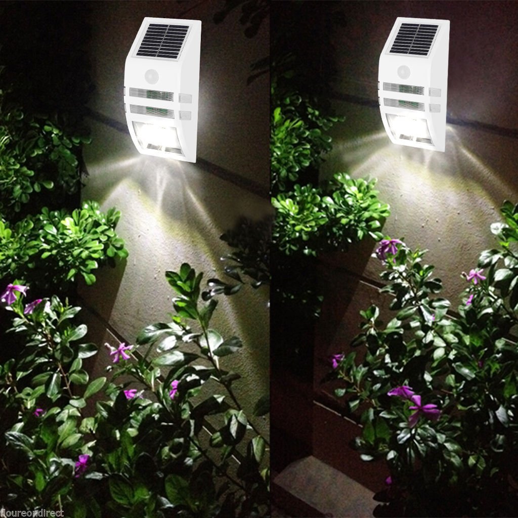 solar motion sensor waterproof wall light