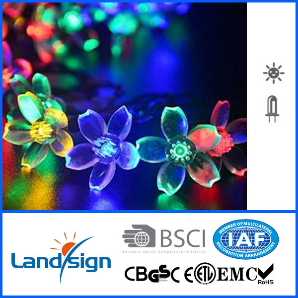 solar powered 10 led small shaped string light