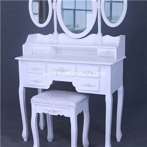 Bedroom Make Up Dressing Table With Mirror And Drawers