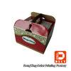 Sturdy Cardboard Fancy Wedding Cake Boxes Big Glossy Lamination Handle