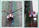 Reliable 2 Ton 63m/Min Industrial Lifts Elevators For Construction Material Dobule Cabin