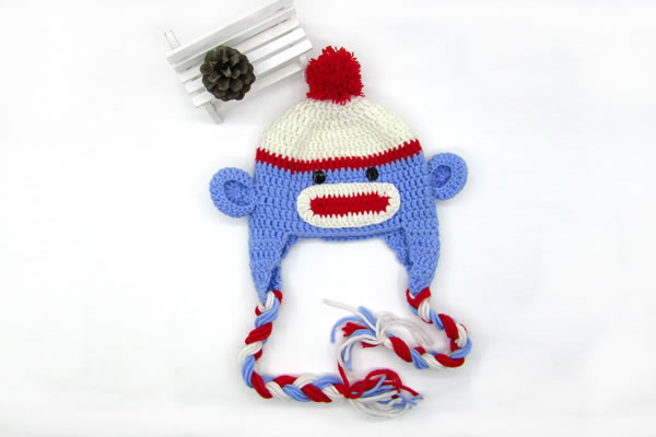 2016 New Design Pure Cotton Hand Crochet Hat for Newborn