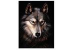 PET/PP Material Printing Lenticular 3d Wolf Picture For Gift Large Size