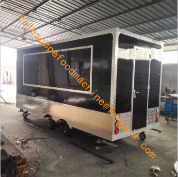 fryer mobile food truck bbq fast food cart trailer