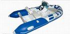 Blue Small Rib Boat 3.5m PVC Chemical Resistance With Sporty Wide Body Frame